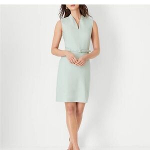 NWOT Ann Taylor Sleeveless Belted Sheath Dress in size 2P petite